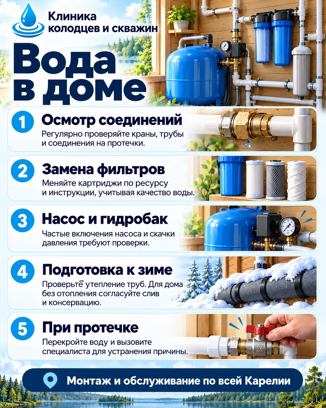 Памятка — Вода в доме